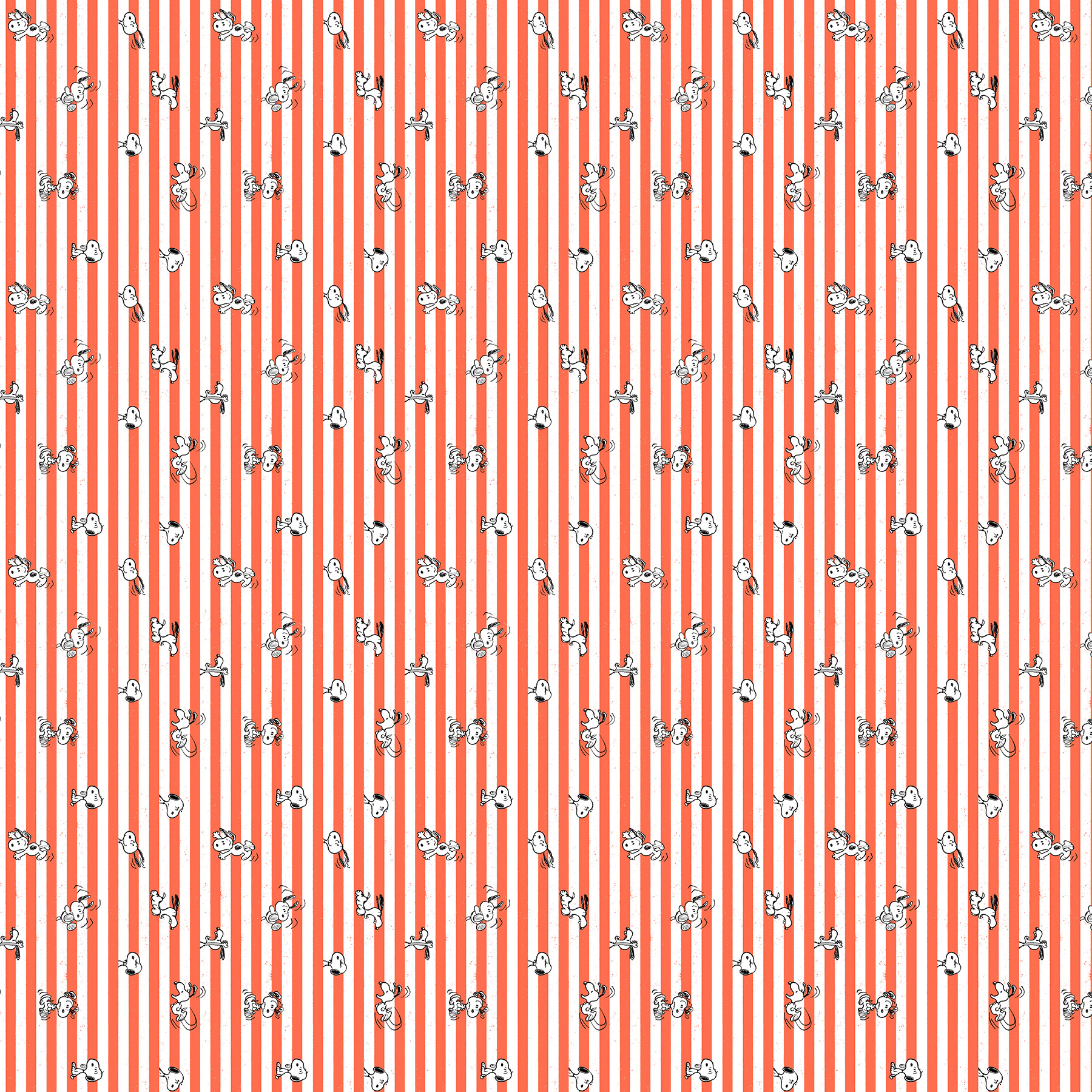 Snoopy Stripe Red White